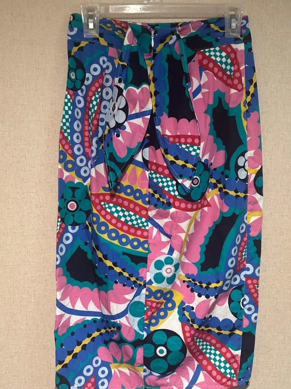J. Crew Size 2 Ratti Kaleidoscope Vibrant Floral Tie Back Tulip Skirt Feminine